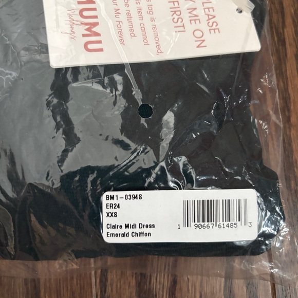 Show Me Your Mumu Claire Midi Dress Emerald XXS New NWT - Picture 4 of 5